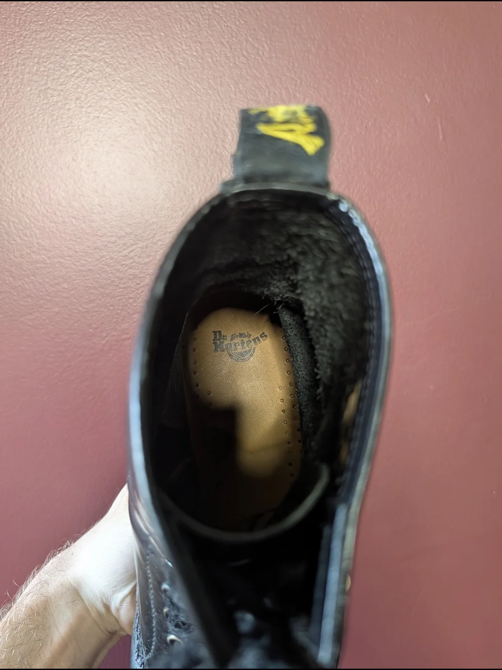 Dr. Martens 1460 Black Patent Leather Lace-Up Ankle Combat Boots US Mens 8